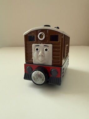 Toby Brown Wooden Talking Train Engine - Kids Toy Train